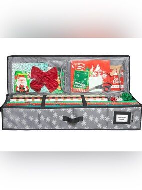 Gift Wrap & More Snowflakes Storage Organizer